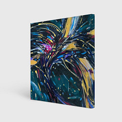 Холст квадратный Golden flower at night, цвет: 3D-принт