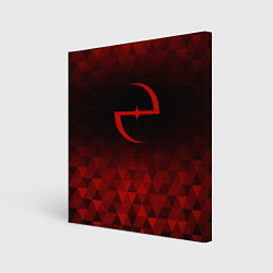Холст квадратный Evanescence red poly, цвет: 3D-принт