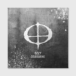 Холст квадратный Ozzy Osbourne - grey gradient, цвет: 3D-принт — фото 2