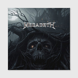 Холст квадратный Megadeth череп под деревом, цвет: 3D-принт — фото 2