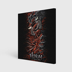 Холст квадратный Venom vs Carnage, цвет: 3D-принт