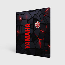 Холст квадратный Yamaha - плиты с эффектом свечения, цвет: 3D-принт