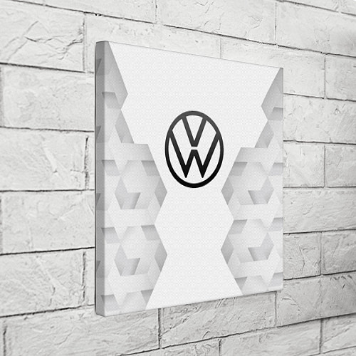 Картина квадратная Volkswagen white poly / 3D-принт – фото 3