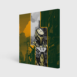 Холст квадратный Футуристичный боевой андроид, цвет: 3D-принт