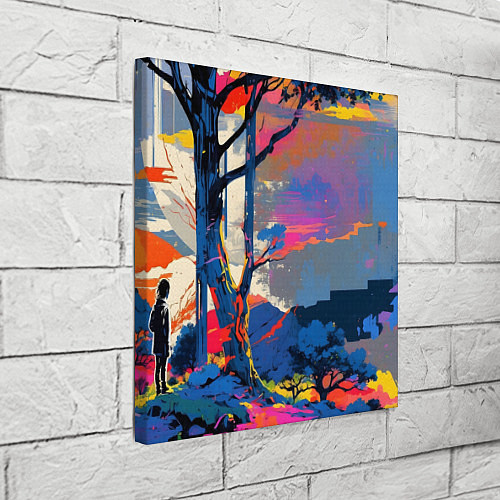 Картина квадратная Природа абстракция / 3D-принт – фото 3