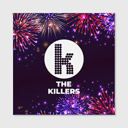 Холст квадратный Праздничный The Killers, цвет: 3D-принт — фото 2