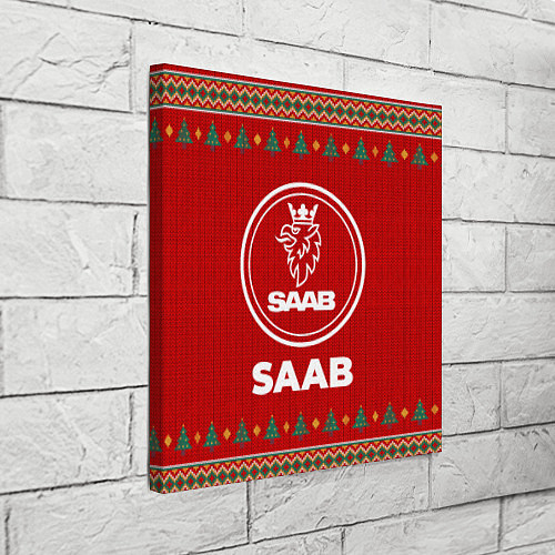 Картина квадратная Saab new year / 3D-принт – фото 3
