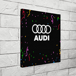 Холст квадратный Audi конфети, цвет: 3D-принт — фото 2