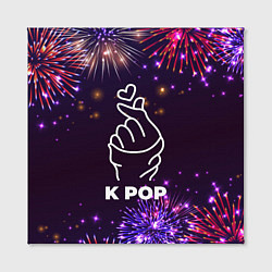 Холст квадратный Праздничный K Pop, цвет: 3D-принт — фото 2