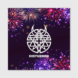 Холст квадратный Праздничный Disturbed, цвет: 3D-принт — фото 2