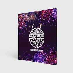 Холст квадратный Праздничный Disturbed, цвет: 3D-принт