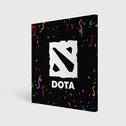 Холст квадратный Dota конфети, цвет: 3D-принт