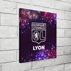 Холст квадратный Праздничный Lyon, цвет: 3D-принт — фото 2