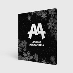 Холст квадратный Снежный Asking Alexandria, цвет: 3D-принт