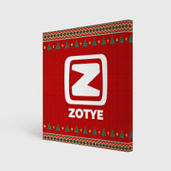 Холст квадратный Zotye new year, цвет: 3D-принт
