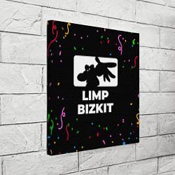 Холст квадратный Limp Bizkit конфети, цвет: 3D-принт — фото 2