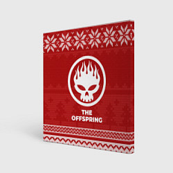 Холст квадратный Новогодний The Offspring, цвет: 3D-принт
