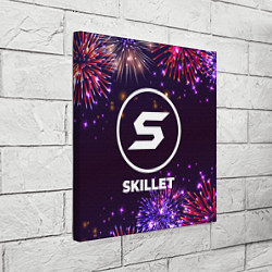 Холст квадратный Праздничный Skillet, цвет: 3D-принт — фото 2