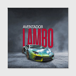 Холст квадратный Итальянский суперкар Lambo Aventador, цвет: 3D-принт — фото 2