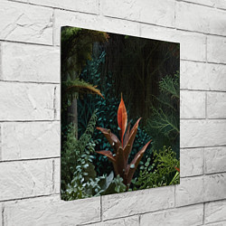 Холст квадратный Объемные растения, цвет: 3D-принт — фото 2