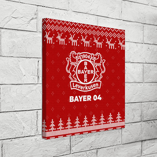 Картина квадратная Новогодний Bayer 04 с оленями / 3D-принт – фото 3