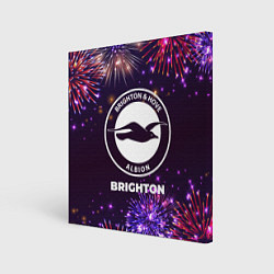 Холст квадратный Праздничный Brighton, цвет: 3D-принт