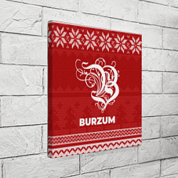 Холст квадратный Новогодний Burzum, цвет: 3D-принт — фото 2