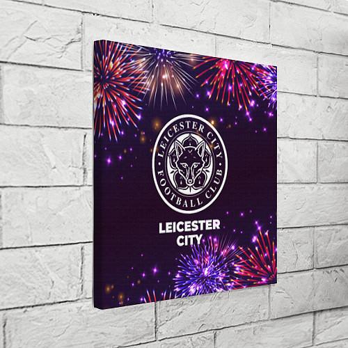 Картина квадратная Праздничный Leicester City / 3D-принт – фото 3