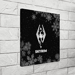 Холст квадратный Снежный Skyrim, цвет: 3D-принт — фото 2