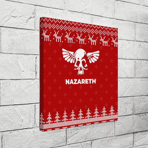 Картина квадратная Новогодний Nazareth с оленями / 3D-принт – фото 3