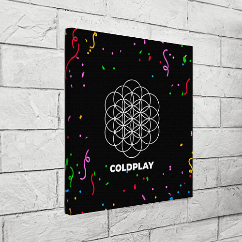 Картина квадратная Coldplay конфети / 3D-принт – фото 3