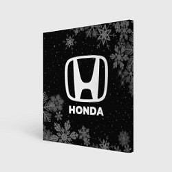 Холст квадратный Снежный Honda, цвет: 3D-принт