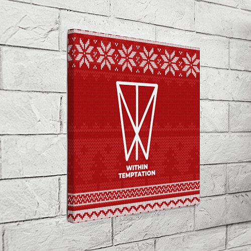 Картина квадратная Новогодний Within Temptation / 3D-принт – фото 3