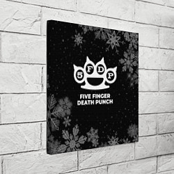 Холст квадратный Снежный Five Finger Death Punch, цвет: 3D-принт — фото 2