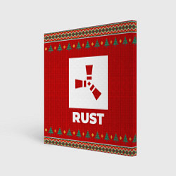 Холст квадратный Rust new year, цвет: 3D-принт