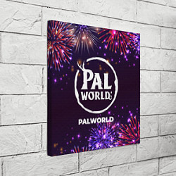 Холст квадратный Праздничный Palworld, цвет: 3D-принт — фото 2