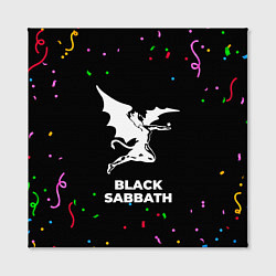 Холст квадратный Black Sabbath конфети, цвет: 3D-принт — фото 2