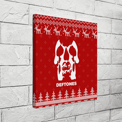 Картина квадратная Новогодний Deftones с оленями / 3D-принт – фото 3