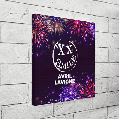 Картина квадратная Праздничный Avril Lavigne / 3D-принт – фото 3