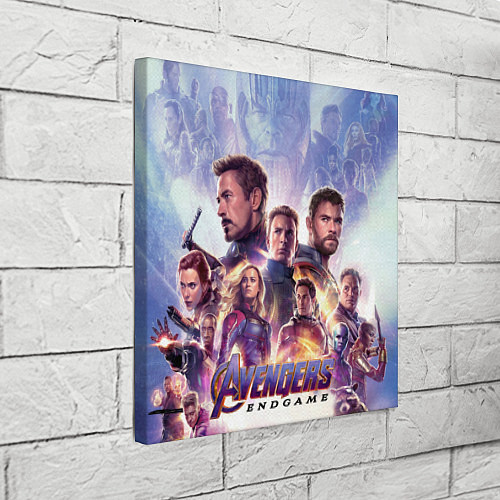 Картина квадратная Мстители пережившие щелчок Таноса / 3D-принт – фото 3