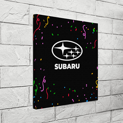 Картина квадратная Subaru конфети / 3D-принт – фото 3