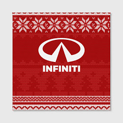 Холст квадратный Новогодний Infiniti, цвет: 3D-принт — фото 2
