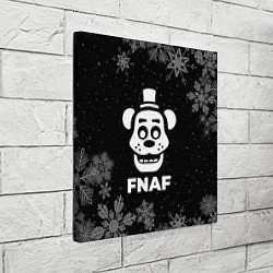 Холст квадратный Снежный FNAF, цвет: 3D-принт — фото 2