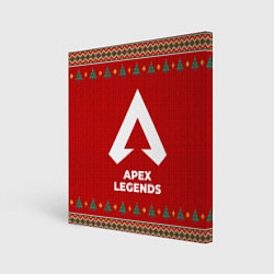 Холст квадратный Apex Legends new year, цвет: 3D-принт