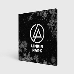 Холст квадратный Снежный Linkin Park, цвет: 3D-принт