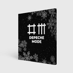 Холст квадратный Снежный Depeche Mode, цвет: 3D-принт