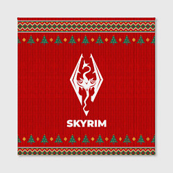 Холст квадратный Skyrim new year, цвет: 3D-принт — фото 2
