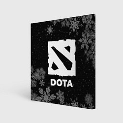 Холст квадратный Снежный Dota, цвет: 3D-принт