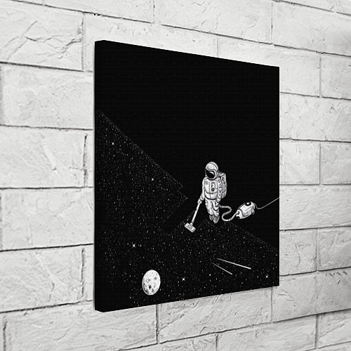 Картина квадратная Космонавт и звезды / 3D-принт – фото 3