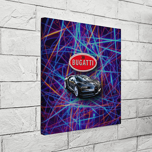 Картина квадратная Bugatti Italy - мечта автомобилиста / 3D-принт – фото 3